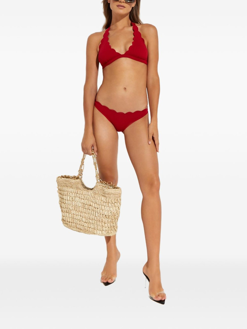 scalloped textured bikini bottoms 6