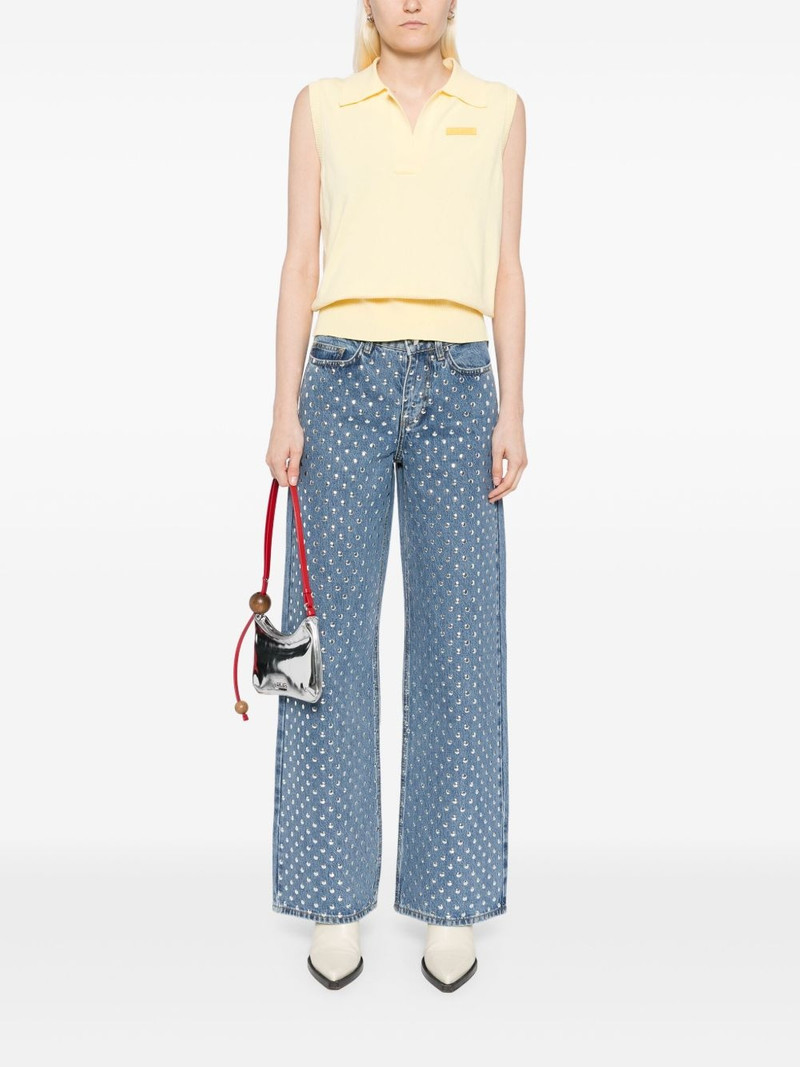 Monse knitted polo top outlook