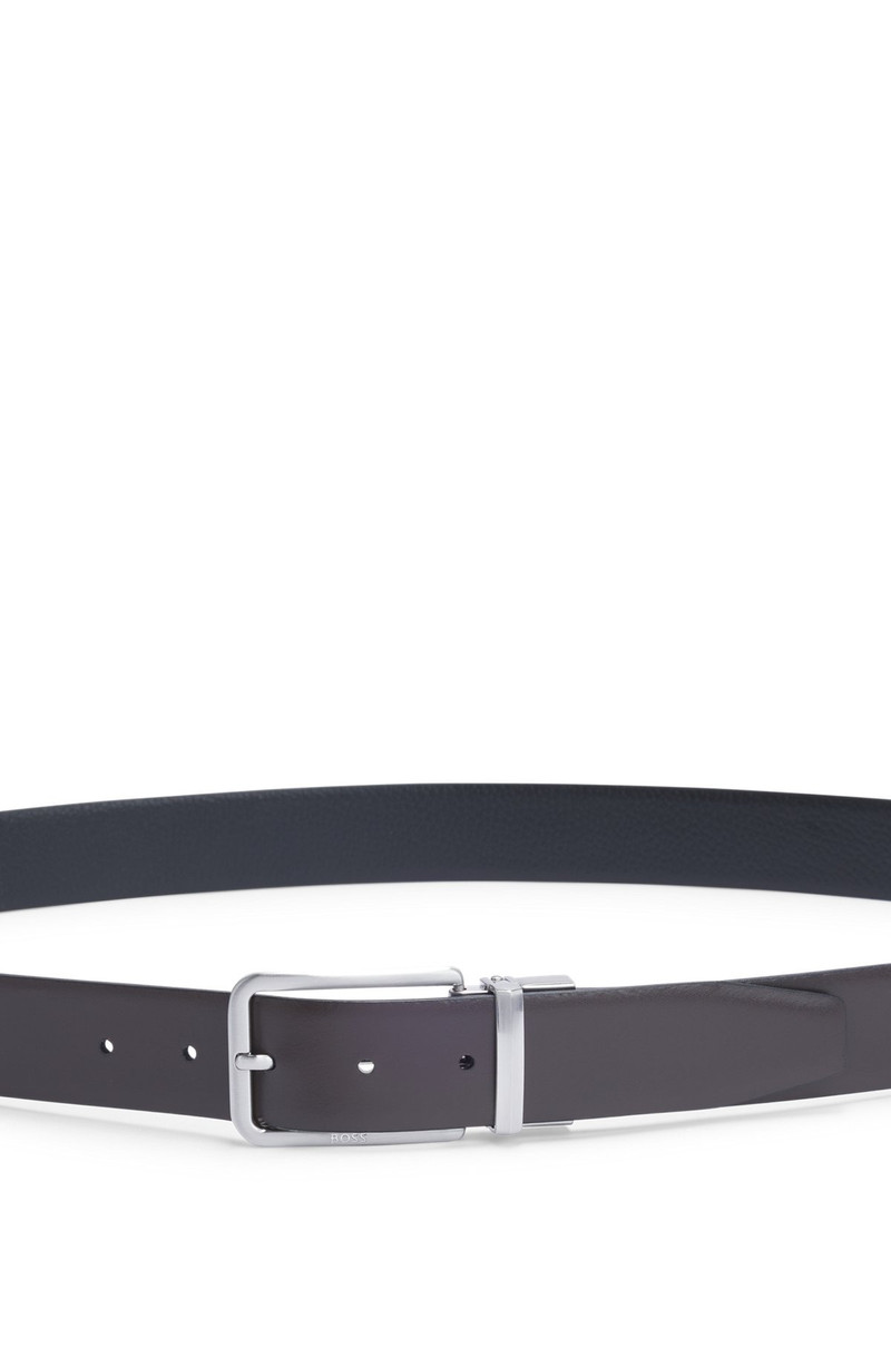 REVERSIBLE BELT IN GRAINED AND PLAIN LEATHER 4
