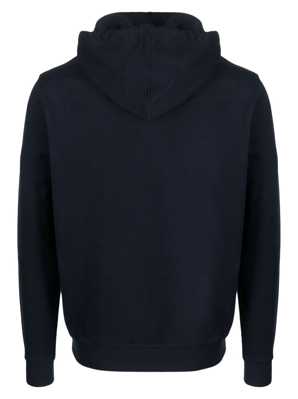logo-embossed cotton hoodie - 2