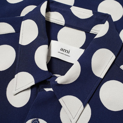 AMI Paris AMI Short Sleeve Polka Dot Shirt outlook