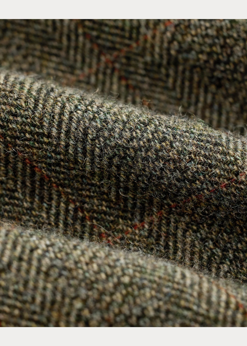 Slim Fit Windowpane Wool Suit Trouser 9