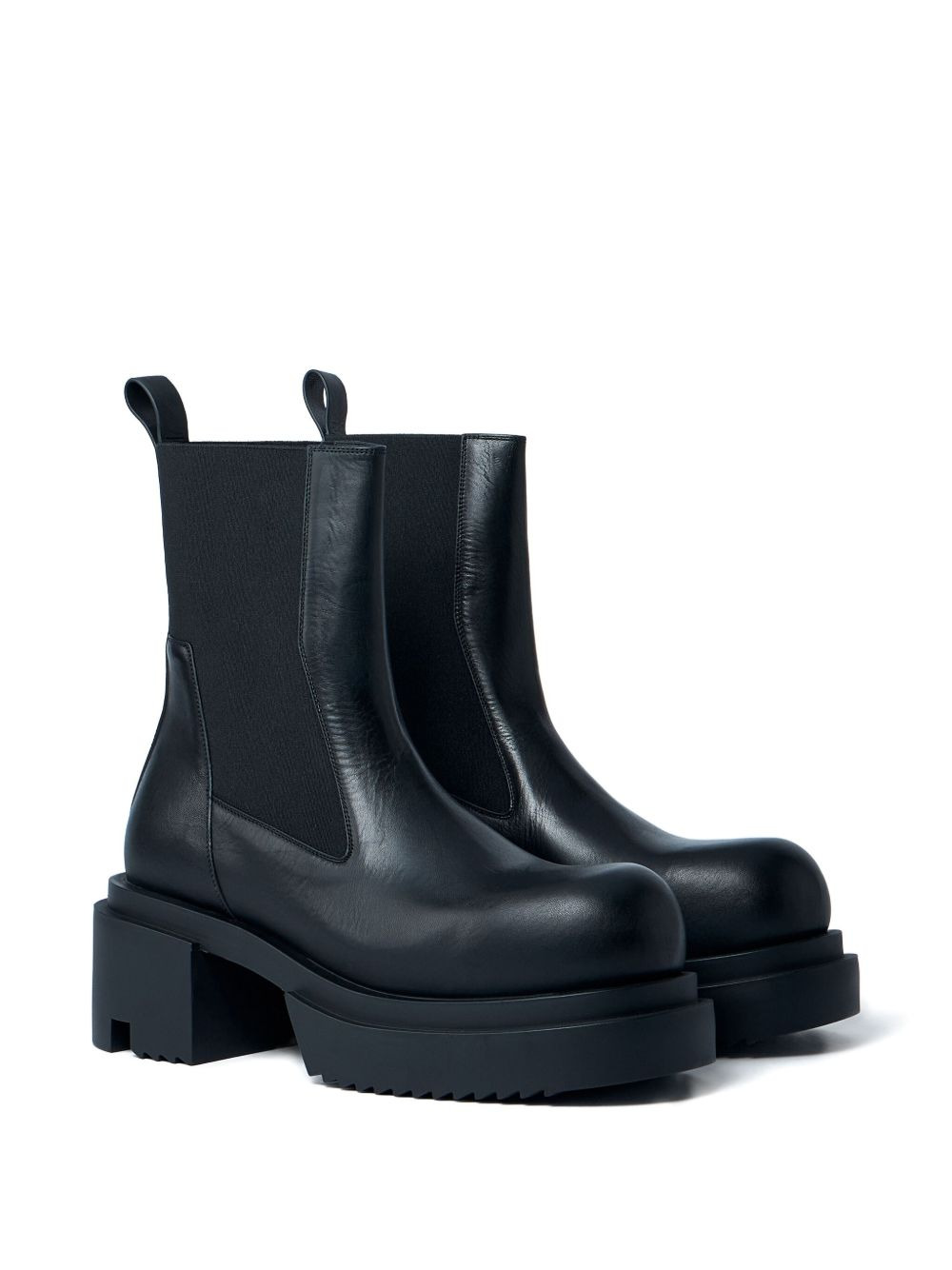 80mm elastic-panel block-heel boots - 2