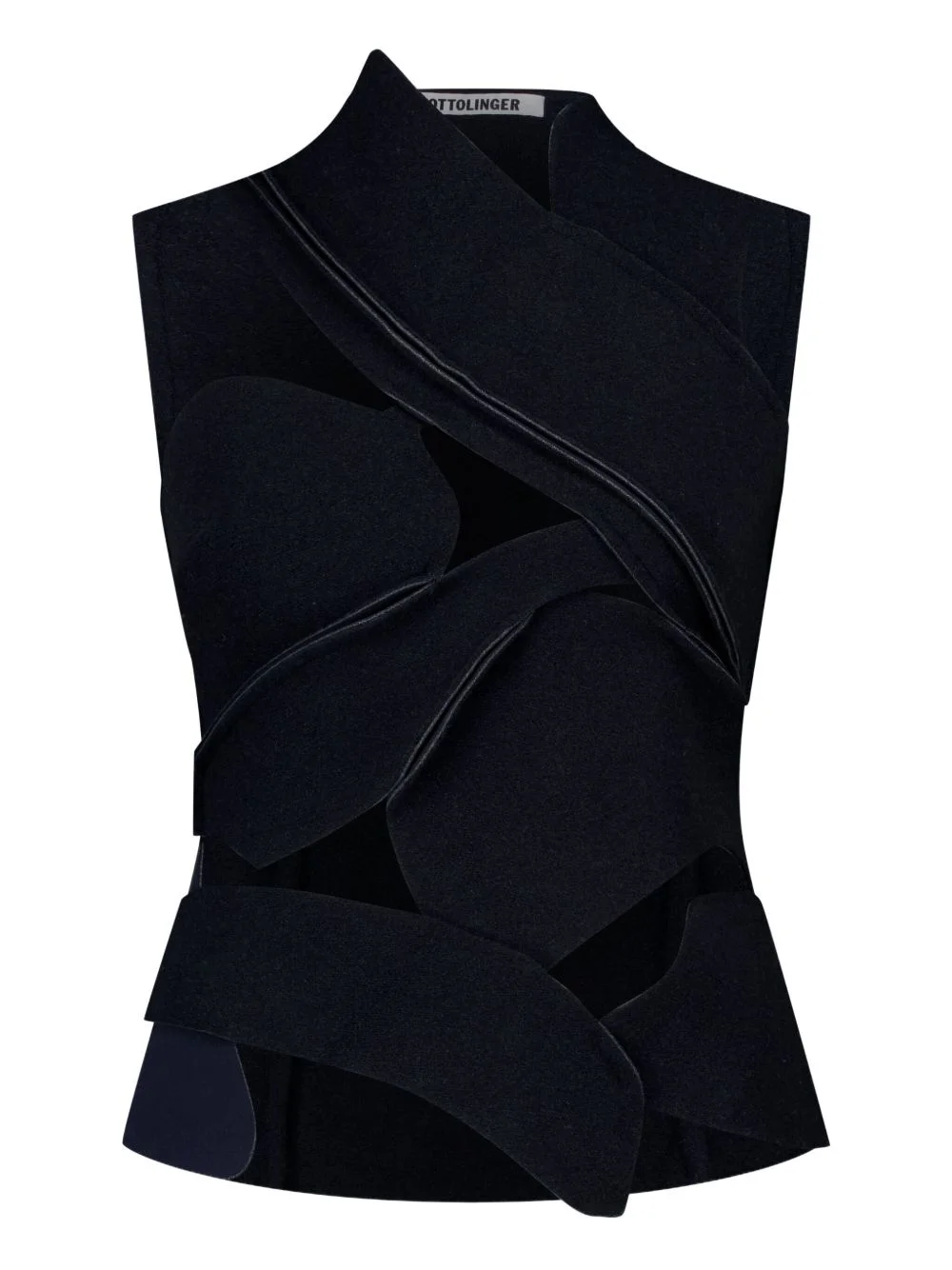 cut-out felted top - 1