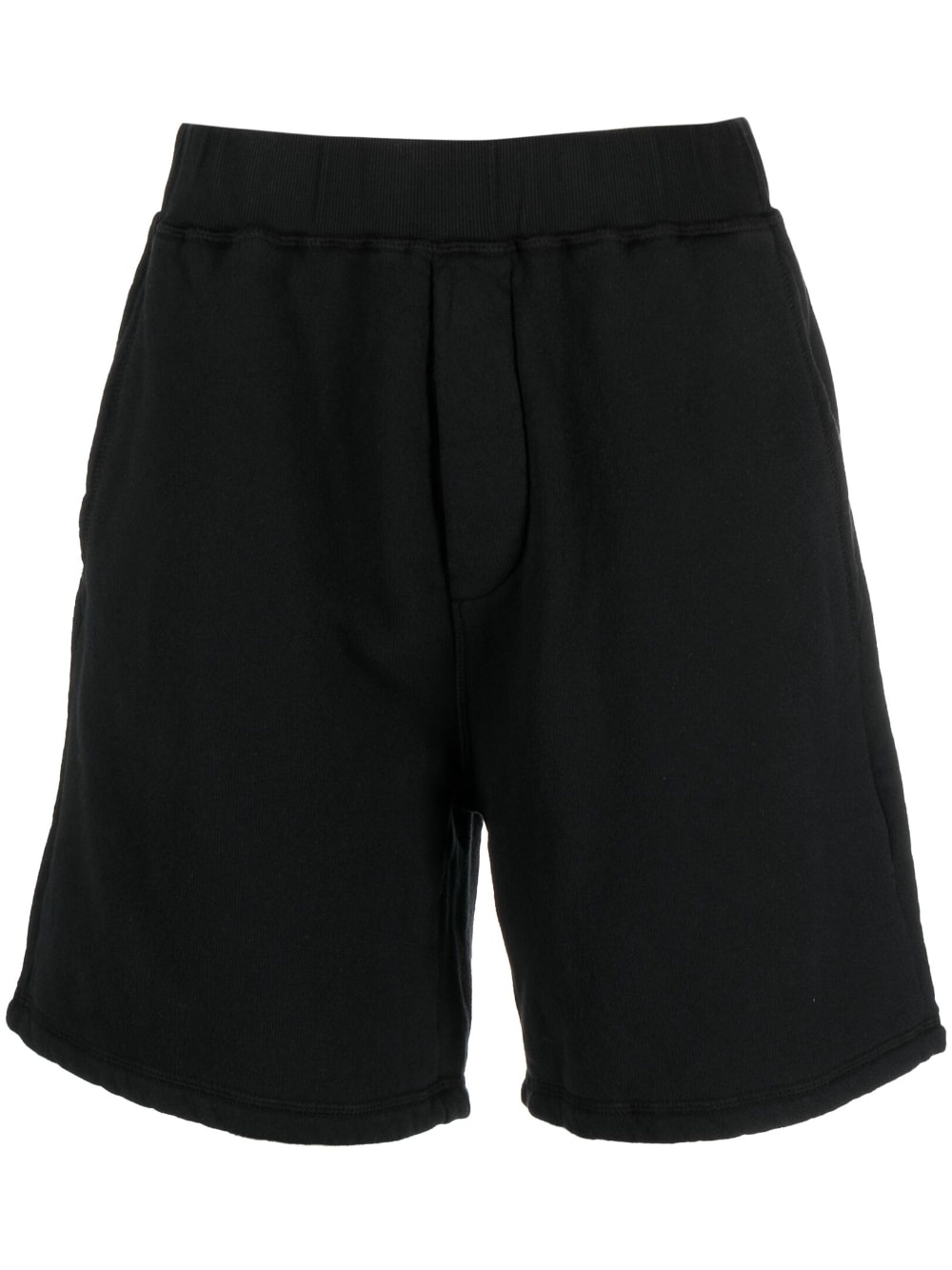 logo-print cotton shorts - 1