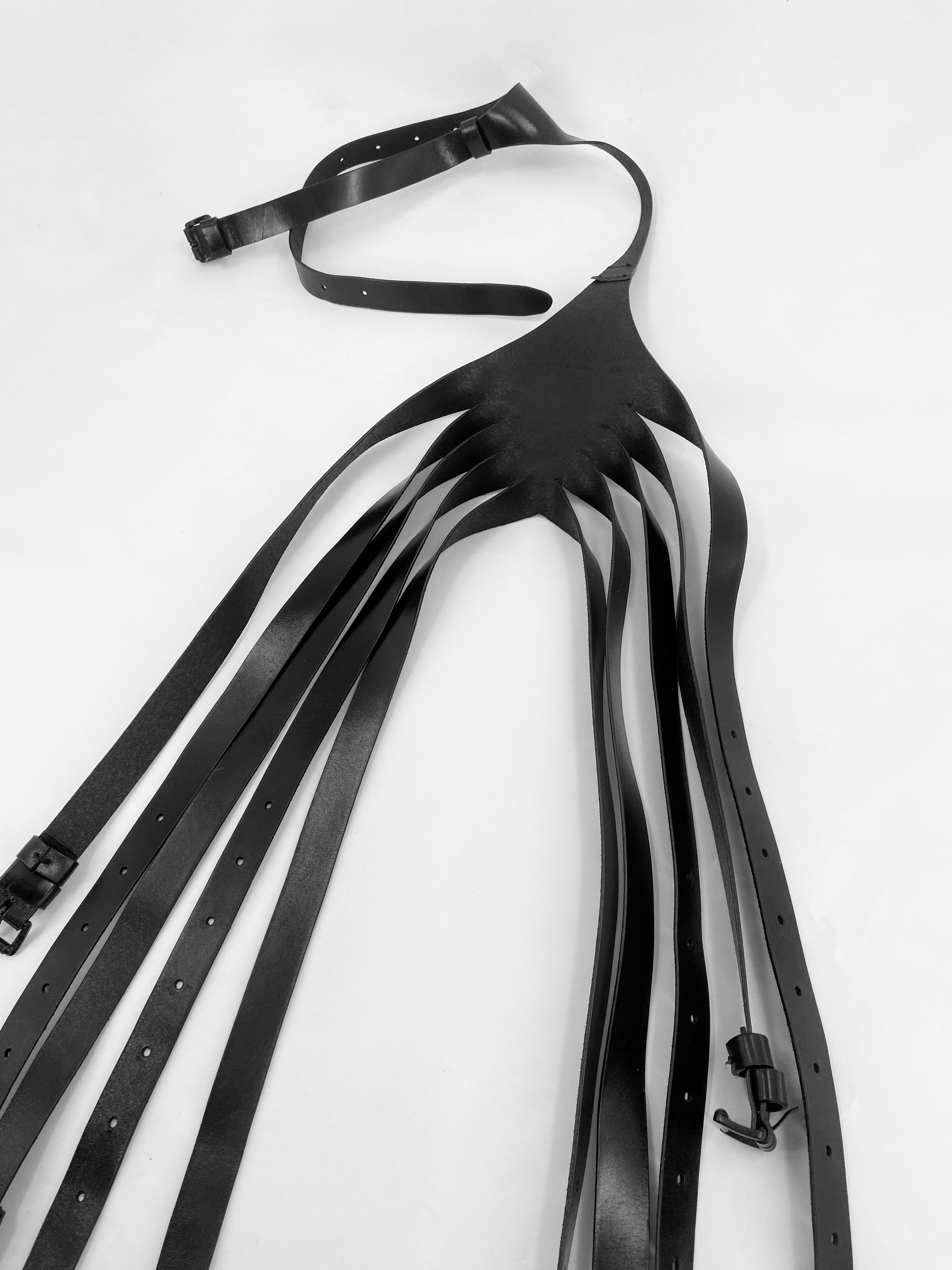Ann Demeulemeester Spring 2013 Leather Bondage Harness - 17