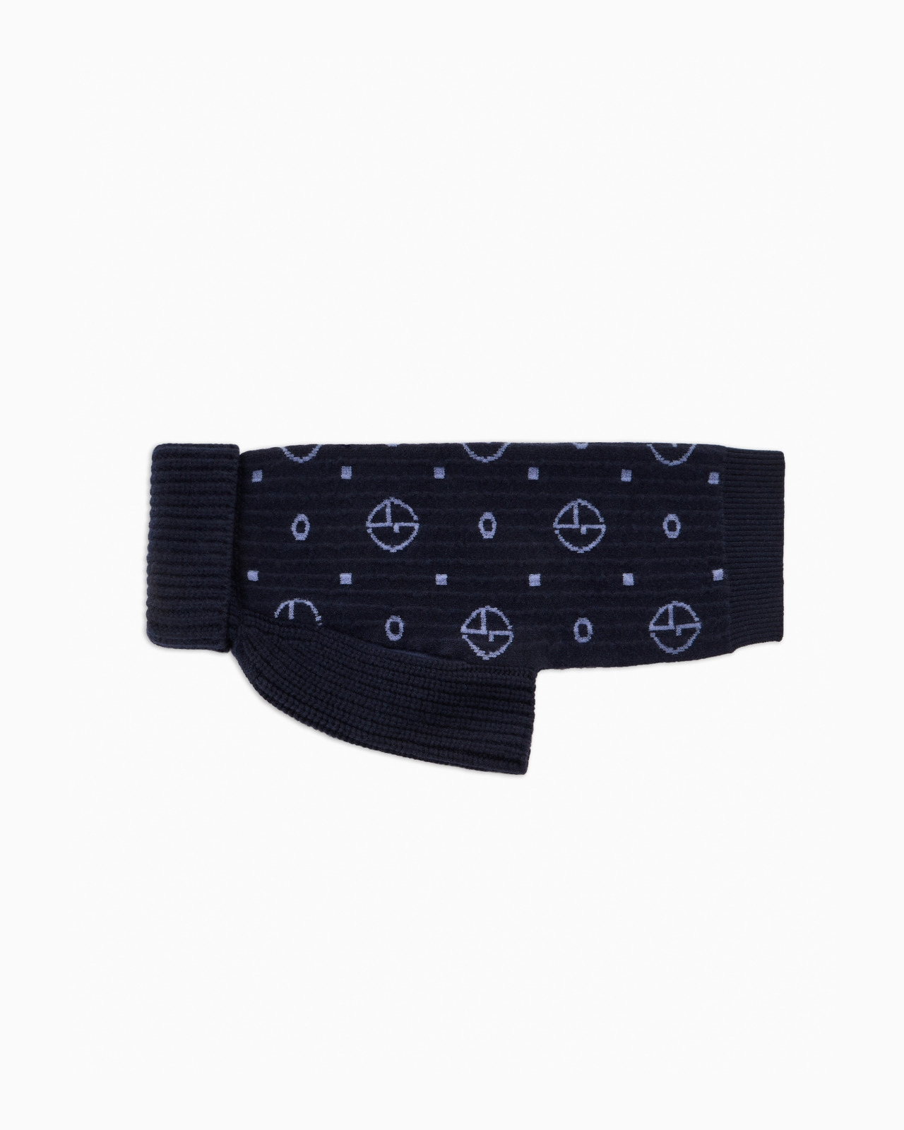 POLDO X GIORGIO ARMANI JUMPER IN MONOGRAM JACQUARD VIRGIN WOOL AND CASHMERE - 4