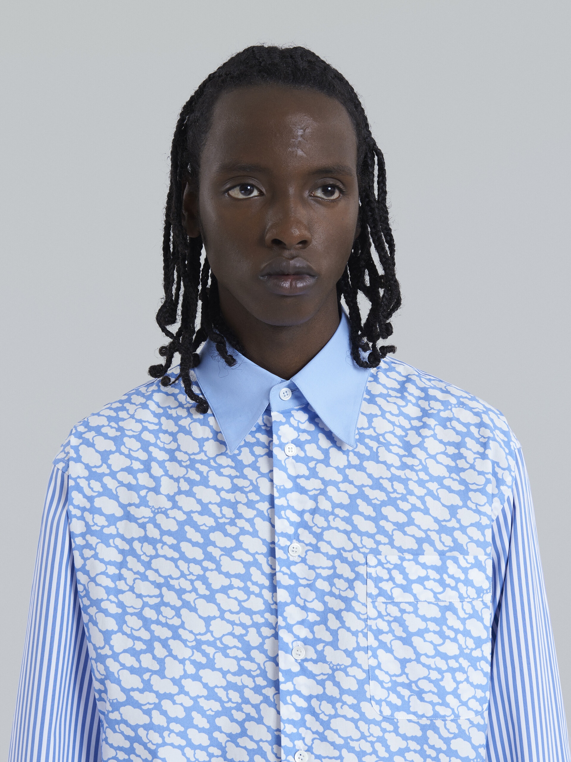 MARNI CLOUDS PRINT COTTON POPLIN SHIRT - 4