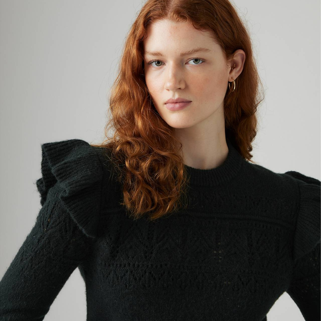 SHANE FLUTTER SLEEVE SWEATER - 5