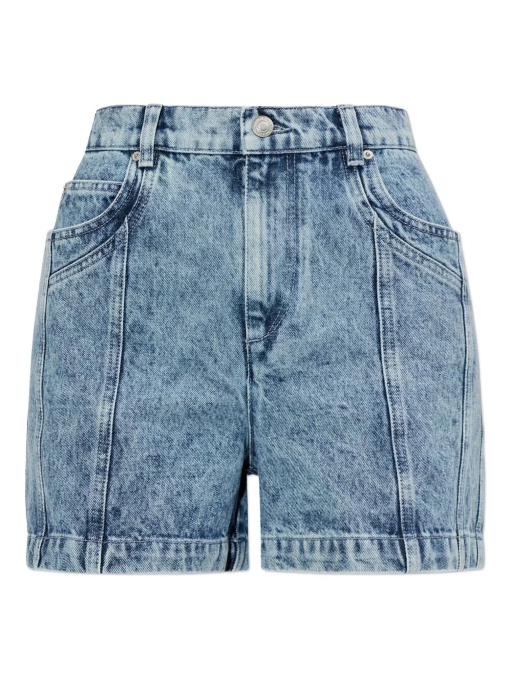 Joely denim panelled shorts - 1