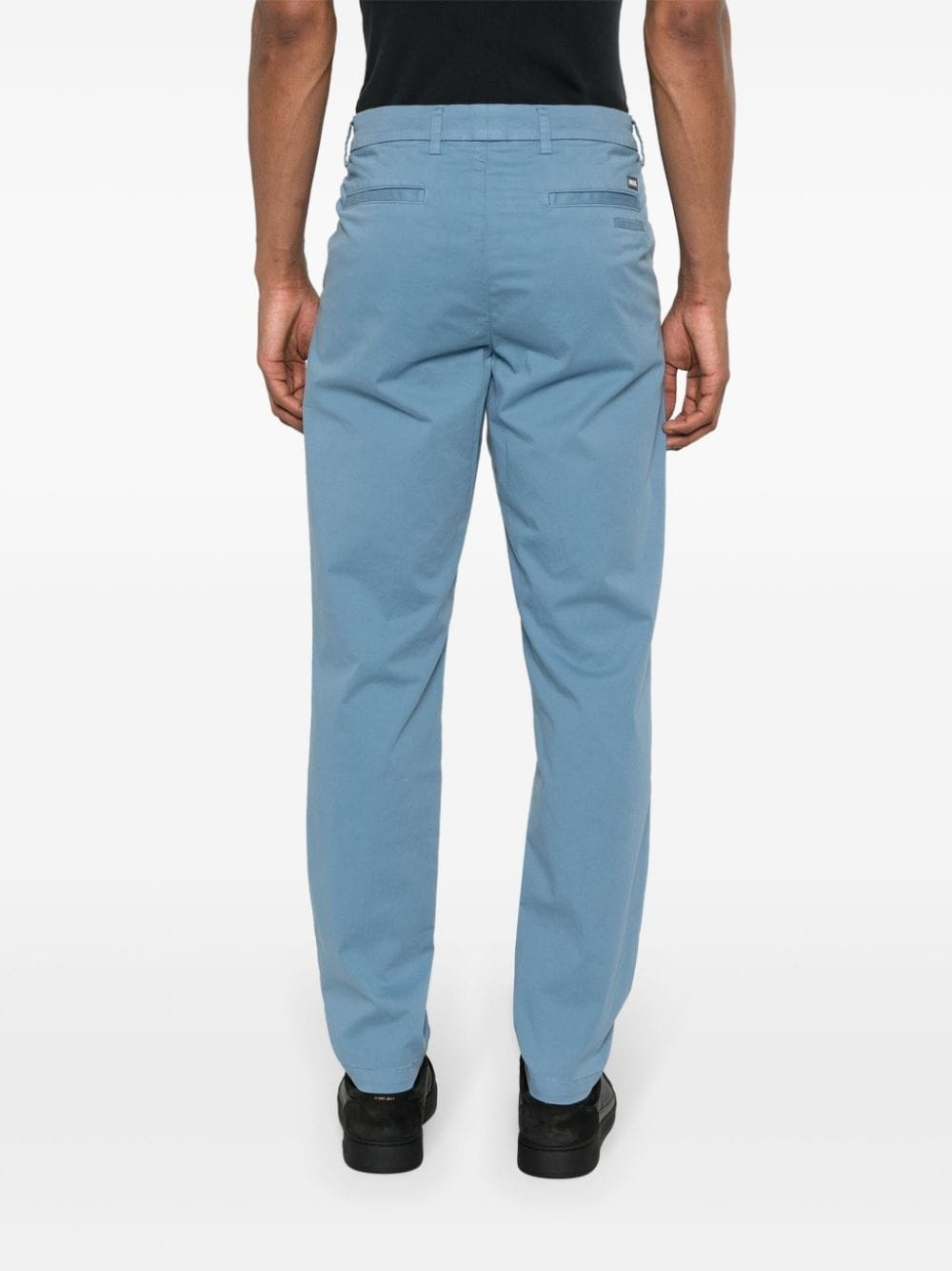 slim-cut chino trousers - 4