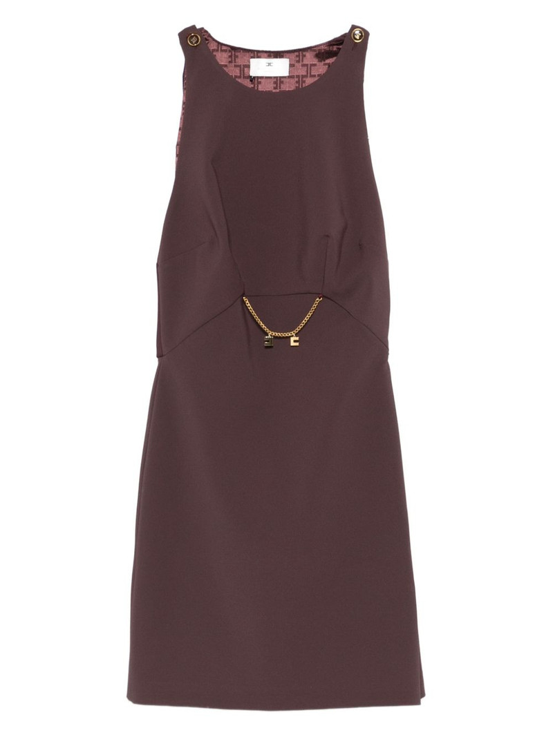 chain-embellished sleeveless dress 1