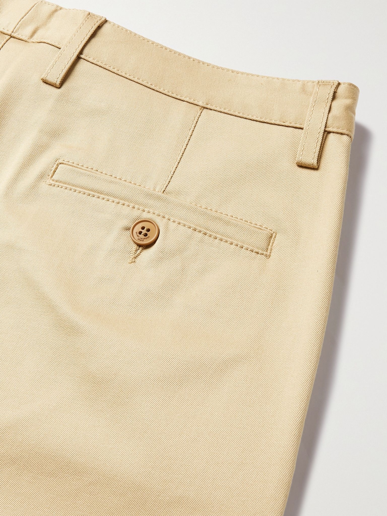 Slim-Fit Pleated Cotton-Blend Twill Chinos - 5