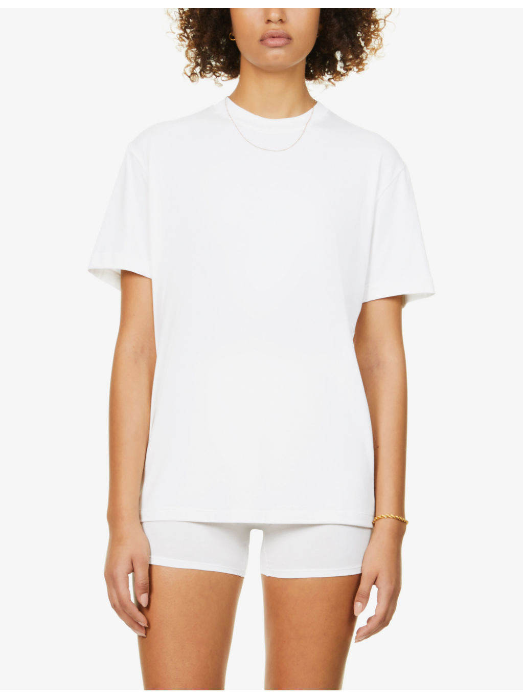 Boyfriend oversized stretch-jersey T-shirt - 3