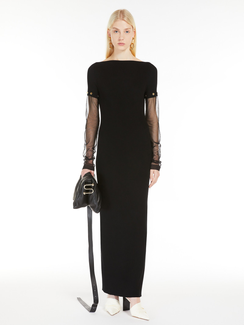 Sportmax GRAZIA Stretch viscose long dress outlook