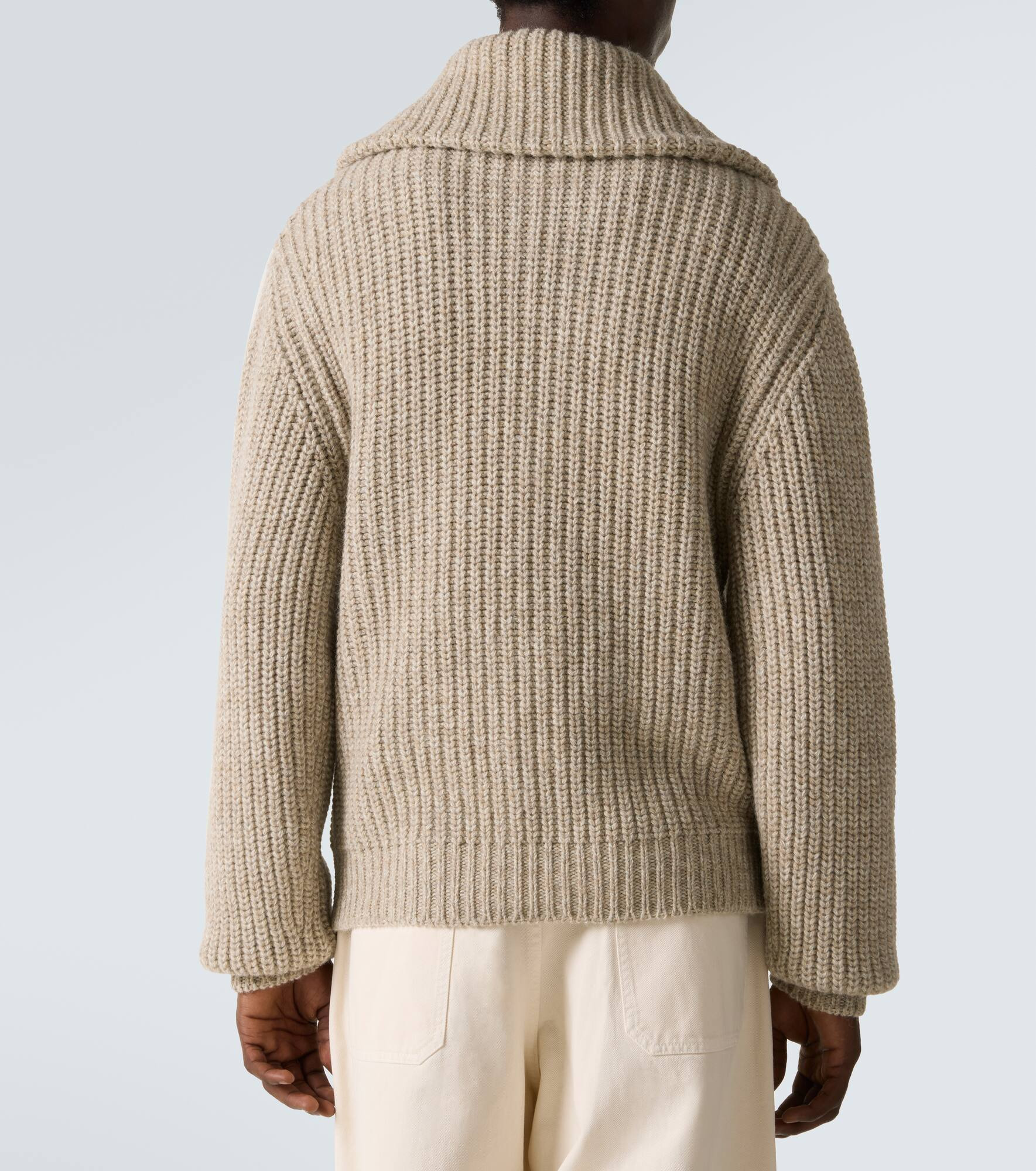 Alpaca and yak wool zip-up cardigan - 4