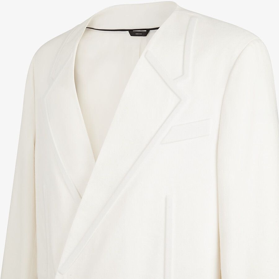 White linen coat - 3