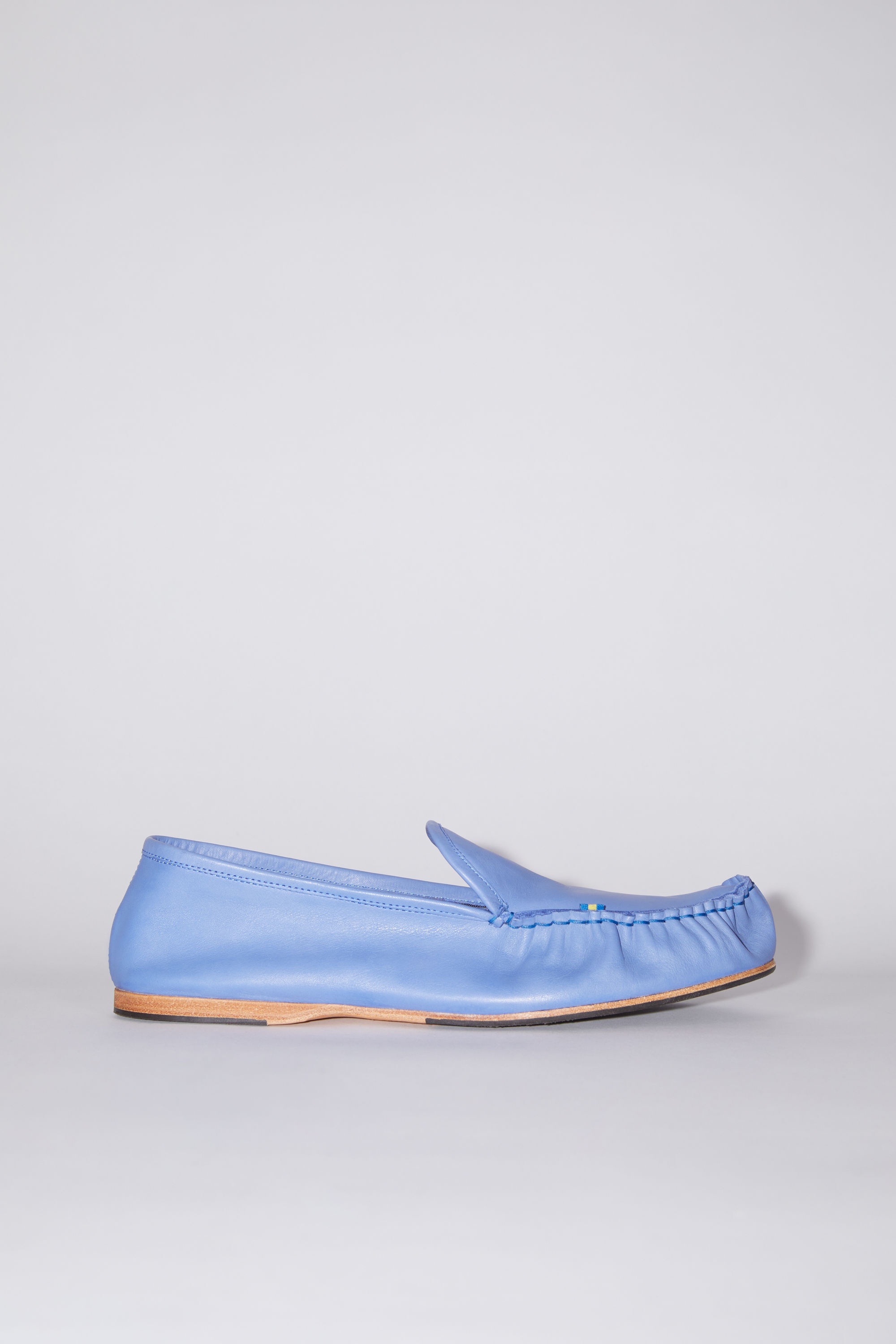 Leather slip-on shoes - Dark purple - 1