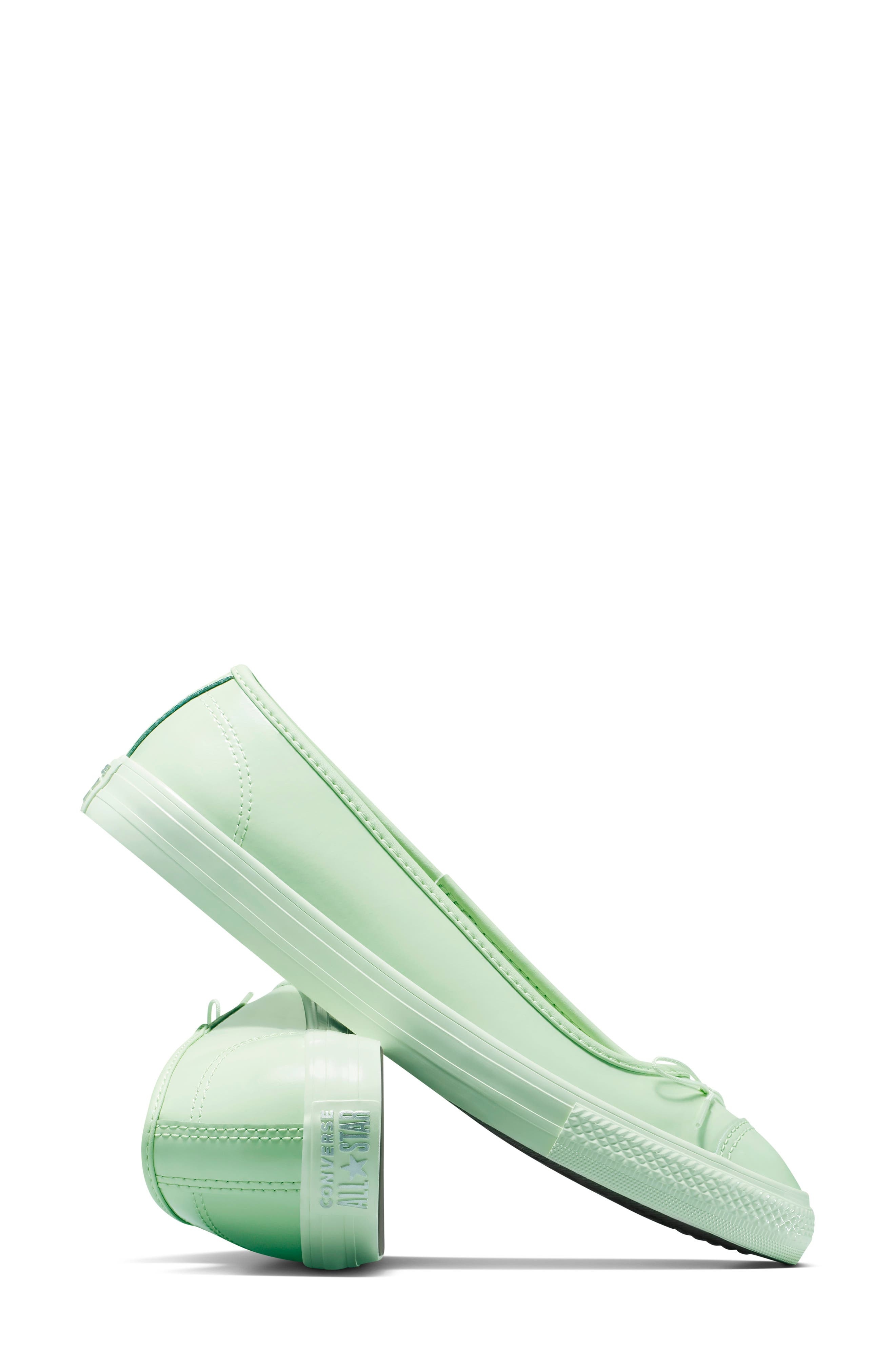 Converse Chuck Taylor® All Star® Dainty Ballerina Patent Leather Flat in Surplus Mint/Surplus Mint a - 6