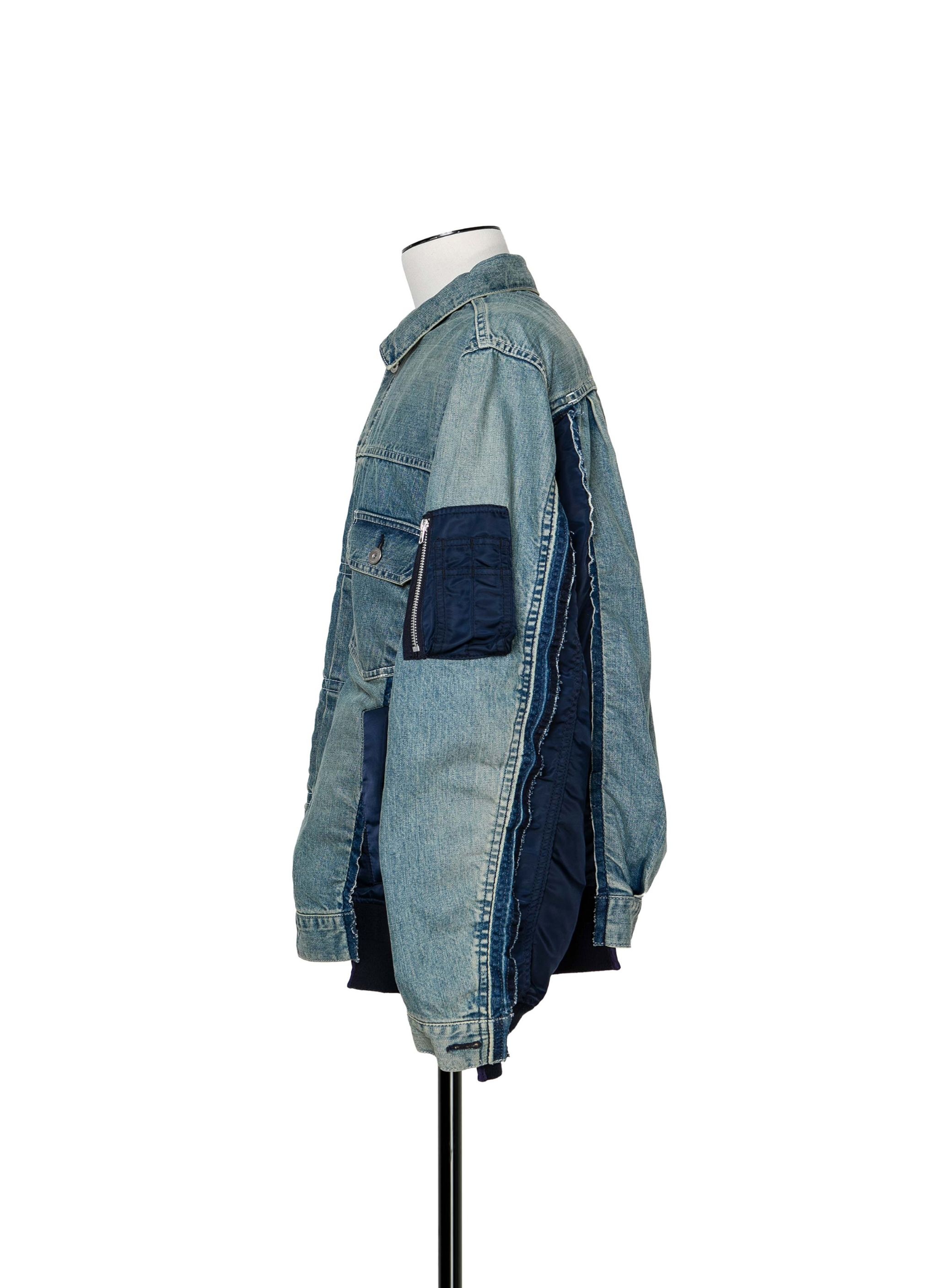 Denim x Nylon Twill Jacket - 2