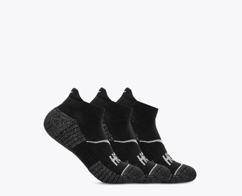 No-Show Run Sock 3-Pack in Black/Black/Black - 1