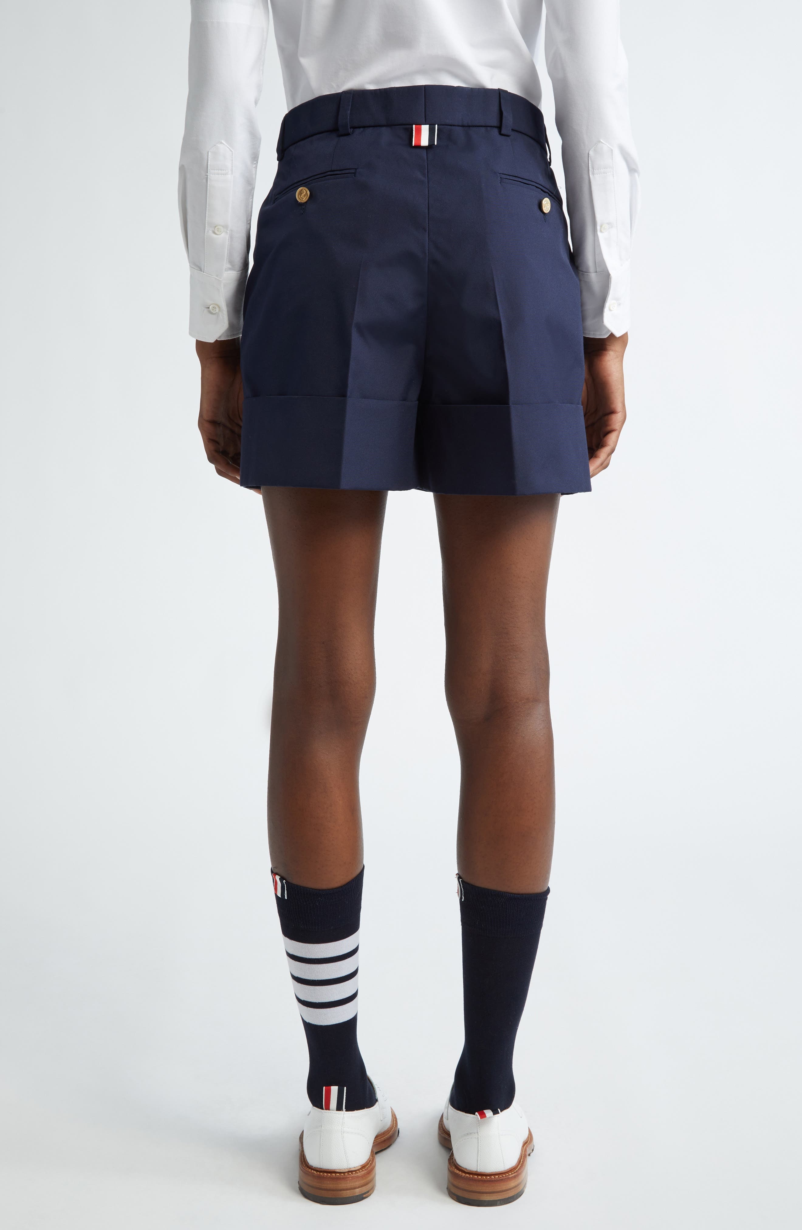 Fit 2 Sack Cuff Hem Wool & Cashmere Shorts - 3