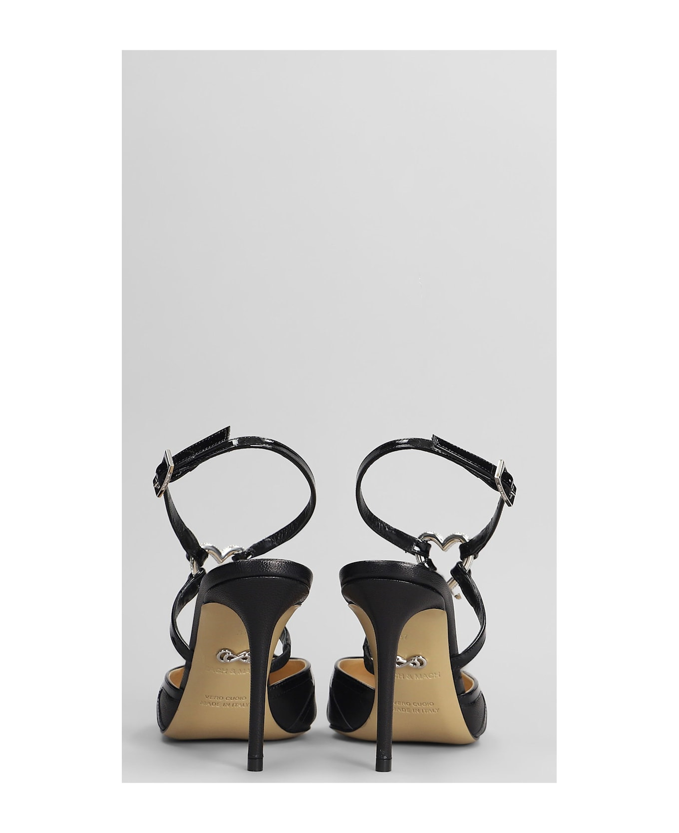 Pumps In Black Leather - 4