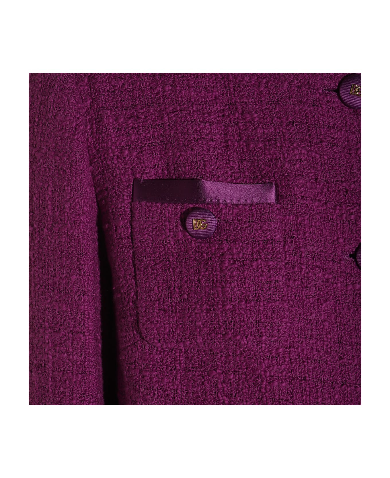 Violet Cotton Casual Jacket - 3