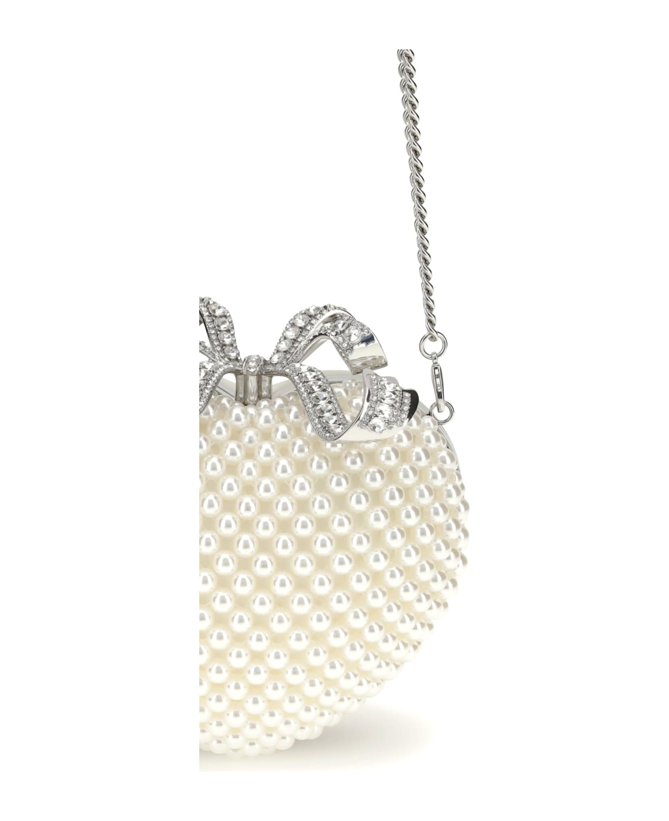 Pearl Heart Clutch Bag - 4