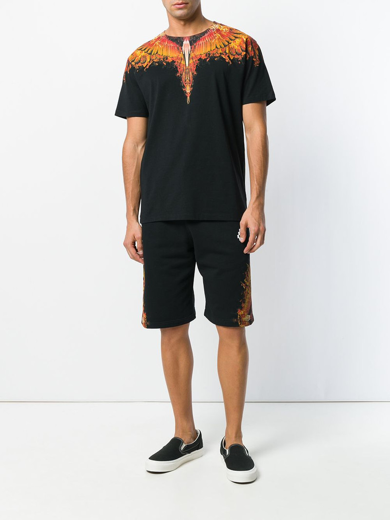 Marcelo Burlon County Of Milan flames wings shorts outlook