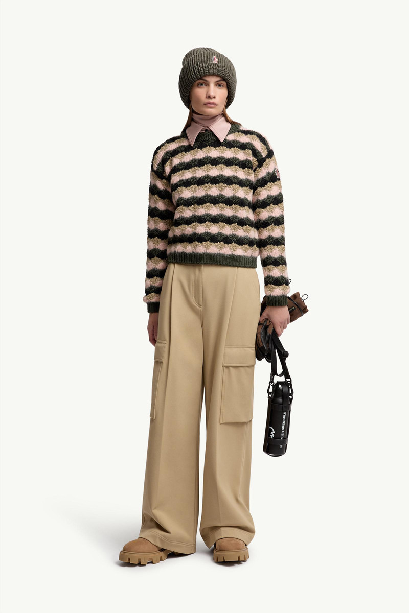 Moncler Grenoble Wool & Alpaca Blend Striped Sweater outlook