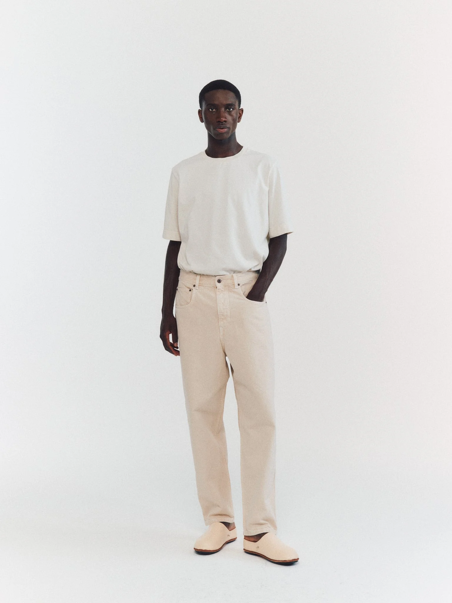 LEO DENIM PANT - DENIM - IVORY - 1
