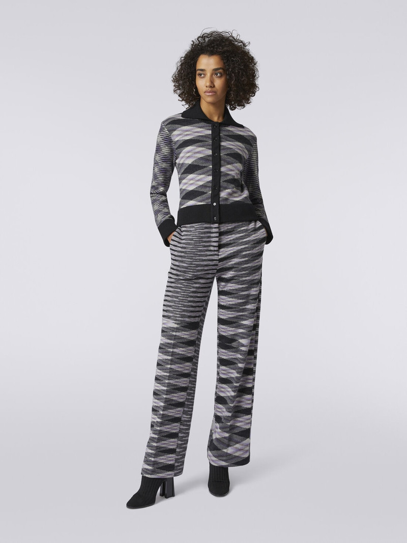 Missoni Slub wool and cotton blend bomber jacket outlook