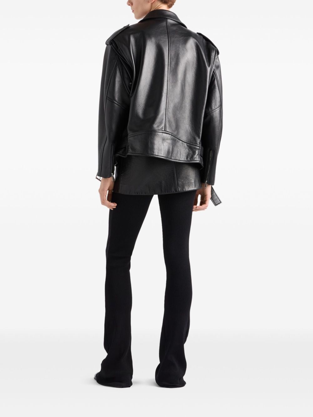 leather miniskirt - 3
