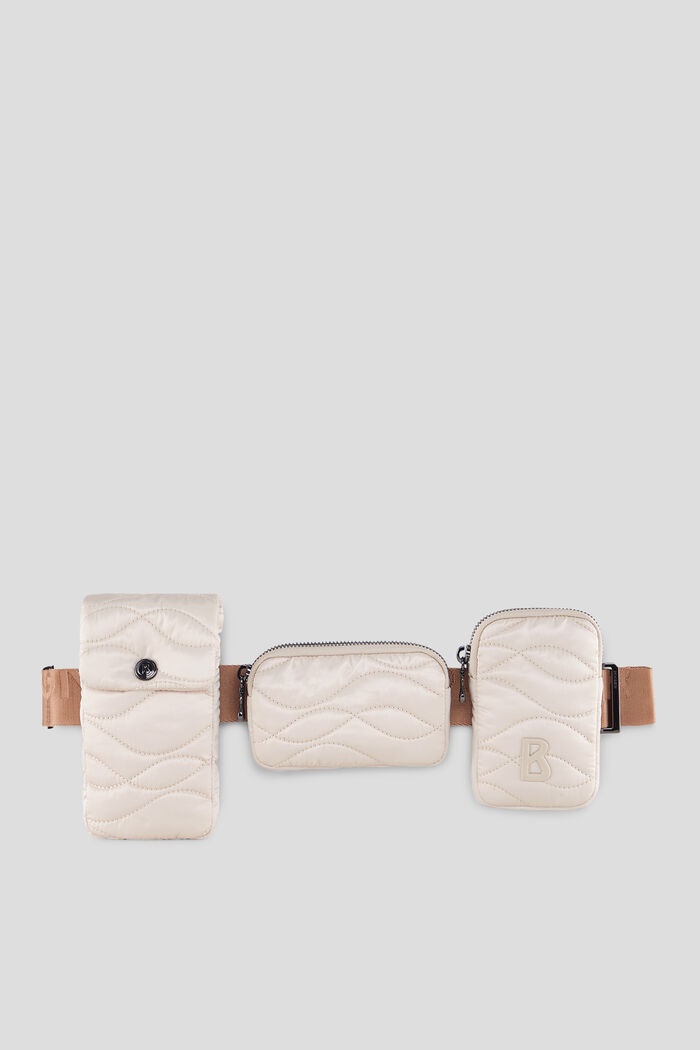 Enja Bavarian wool multipocket belt bag in Cream - 1