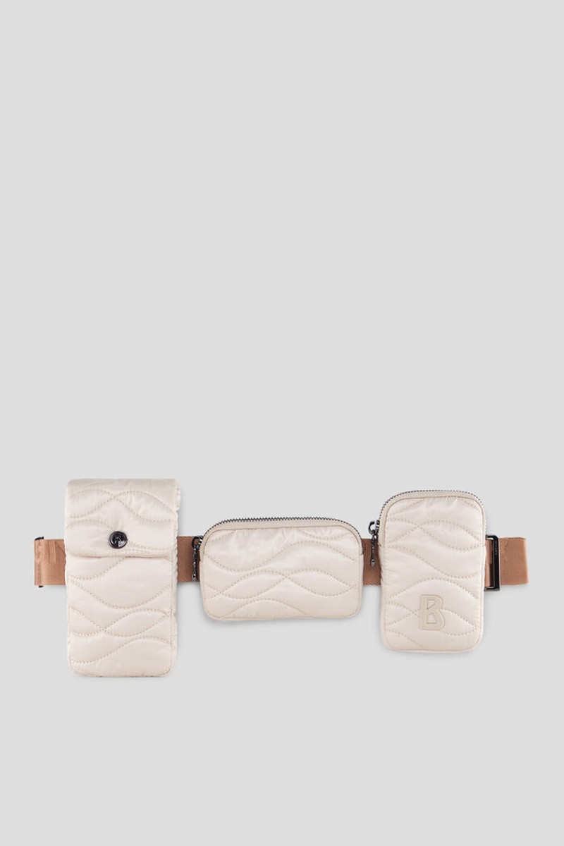 Enja Bavarian wool multipocket belt bag in Cream 1