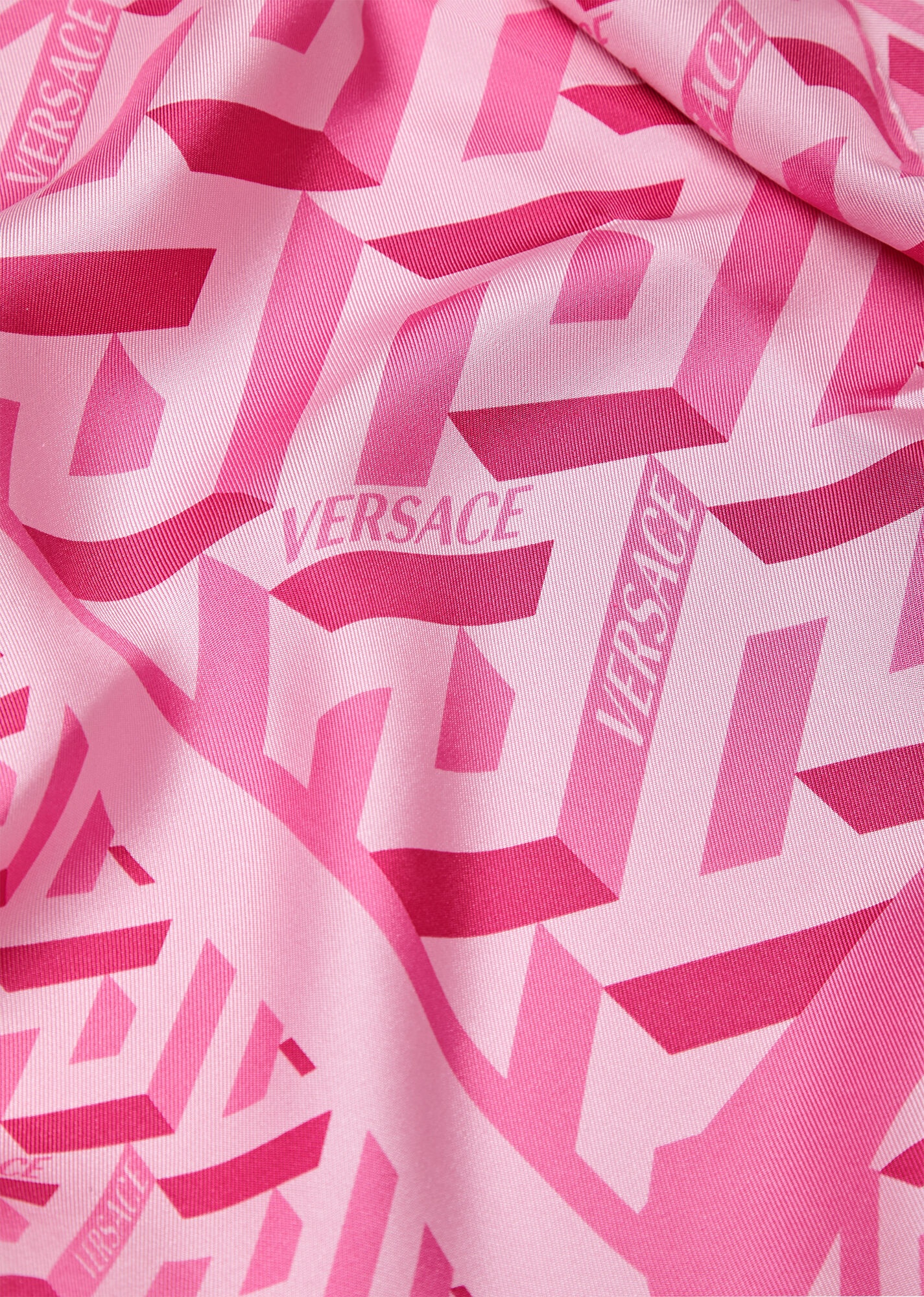 La Greca Large Silk Foulard - 2