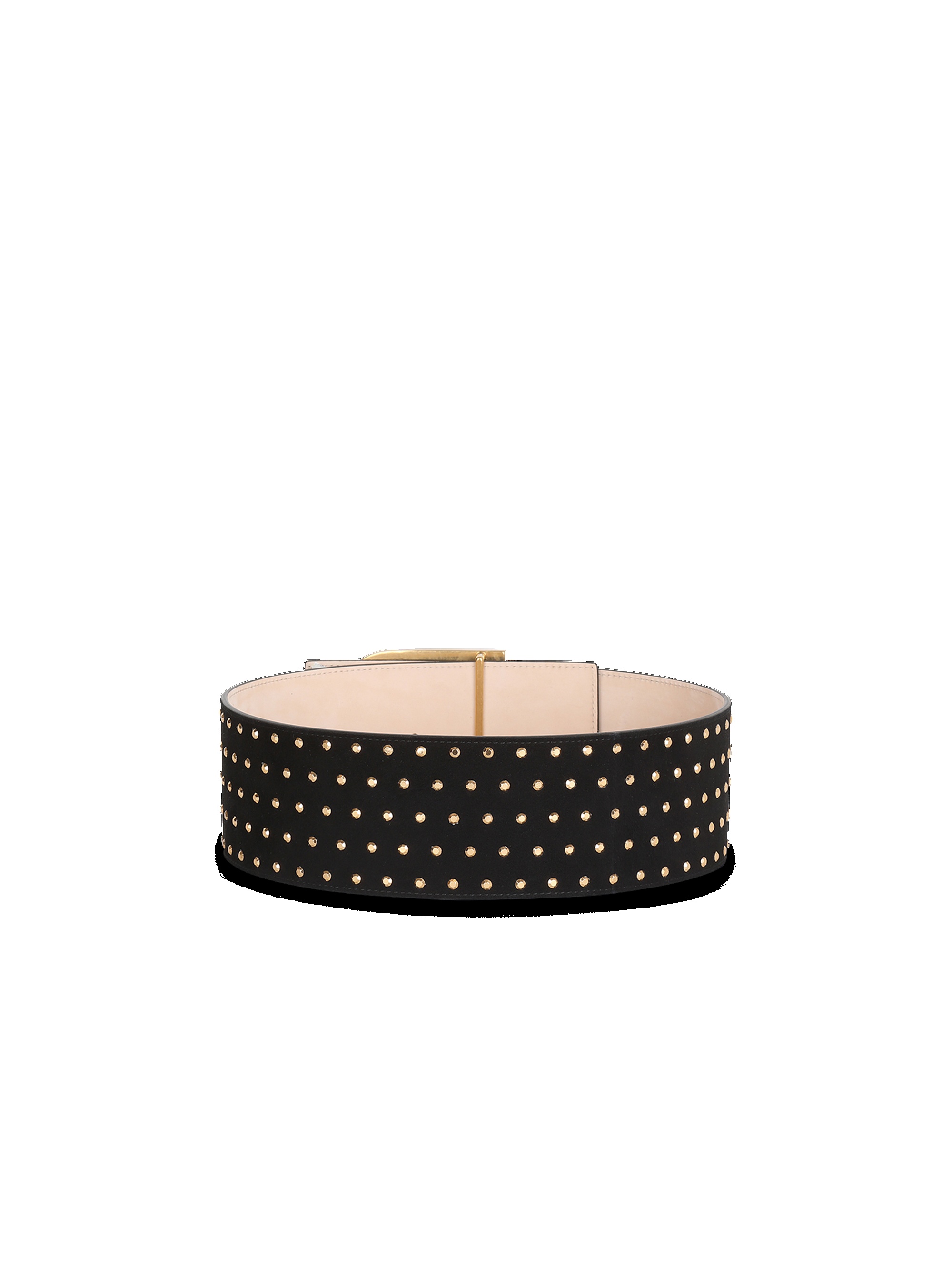 Suede  and  crystal B-Belt belt - 3