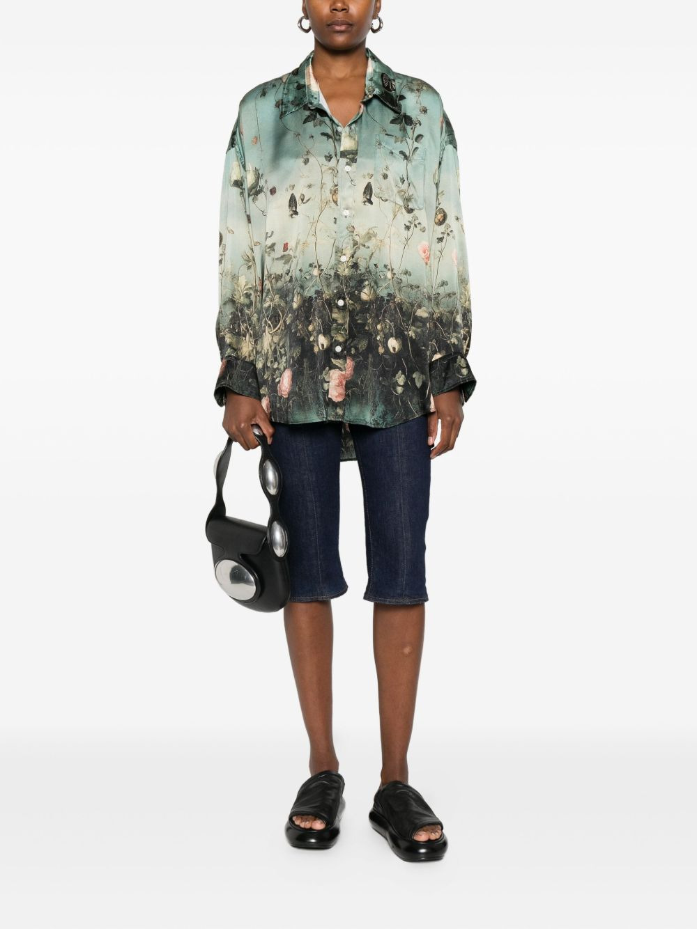 floral-print shirt - 2