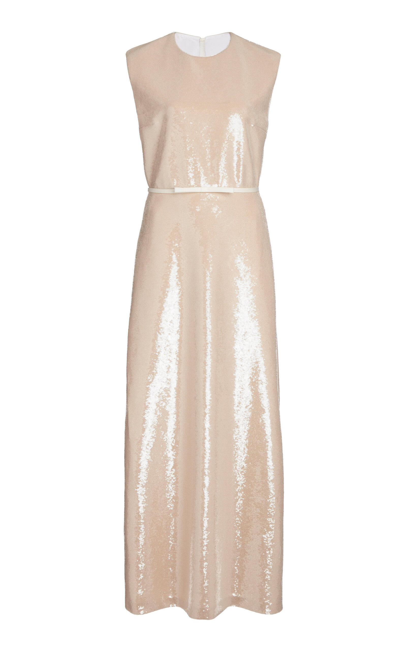 Sleeveless Sequined Maxi Dress neutral - 1