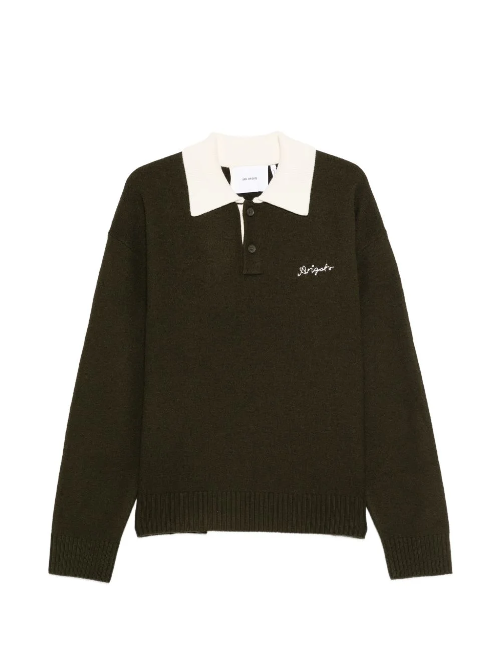 long-sleeve polo sweater - 1