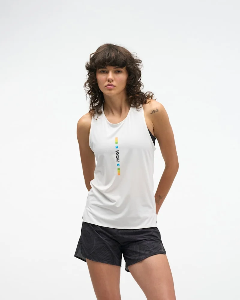 Women's EveryRun Tank Top in White/Multi - 1