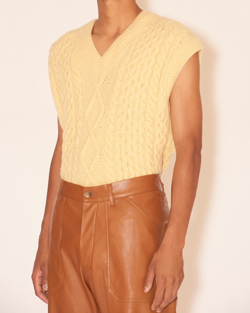 JASPER - OKOBOR™ alt-leather workwear trousers - Tobacco 6