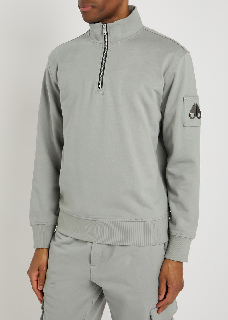 MOOSE KNUCKLES Moose Knuckles Hartsfield Half-zip Cotton Sweatshirt outlook