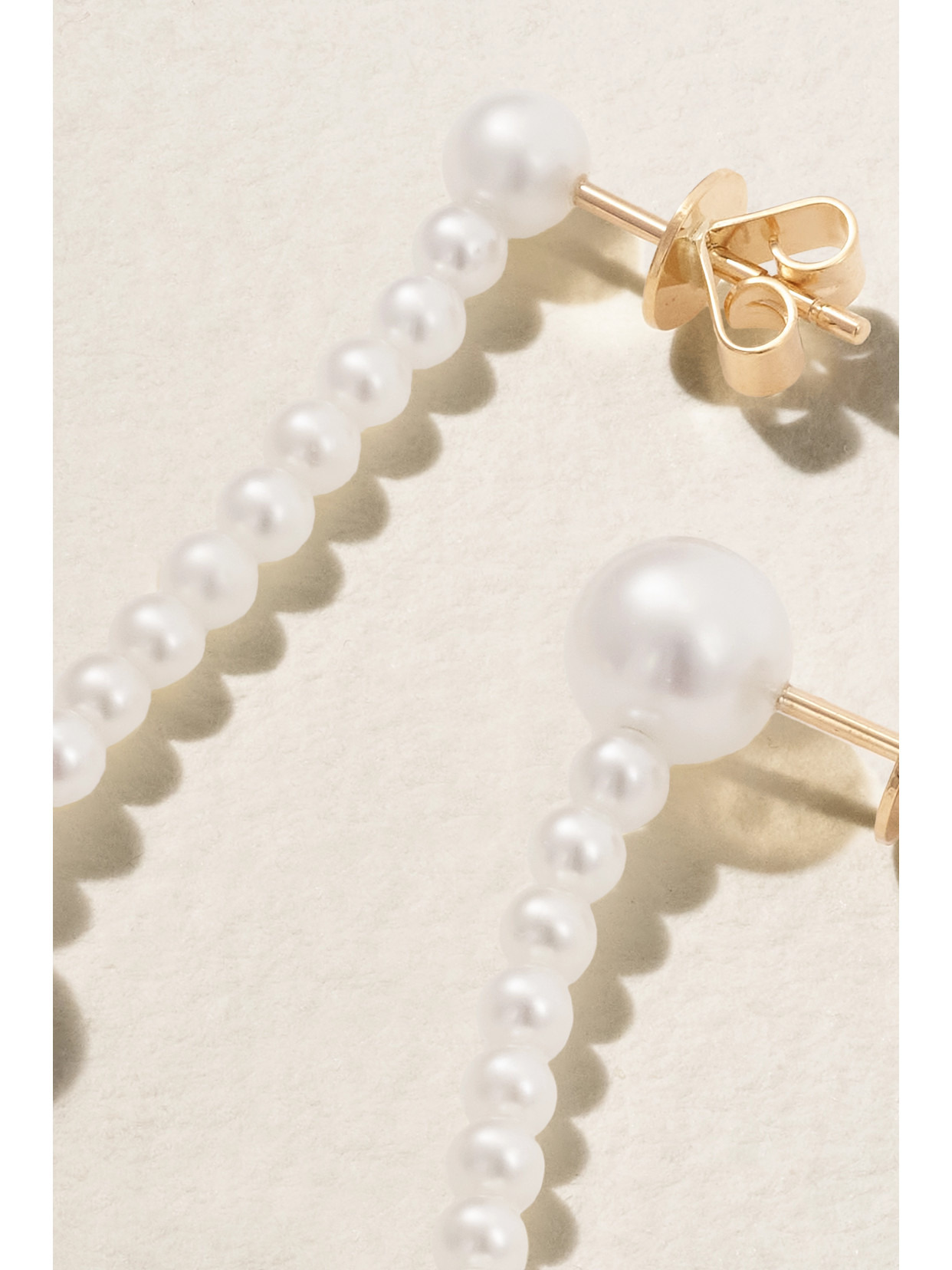 Corinne 14-karat Recycled Gold Pearl Earrings - 3