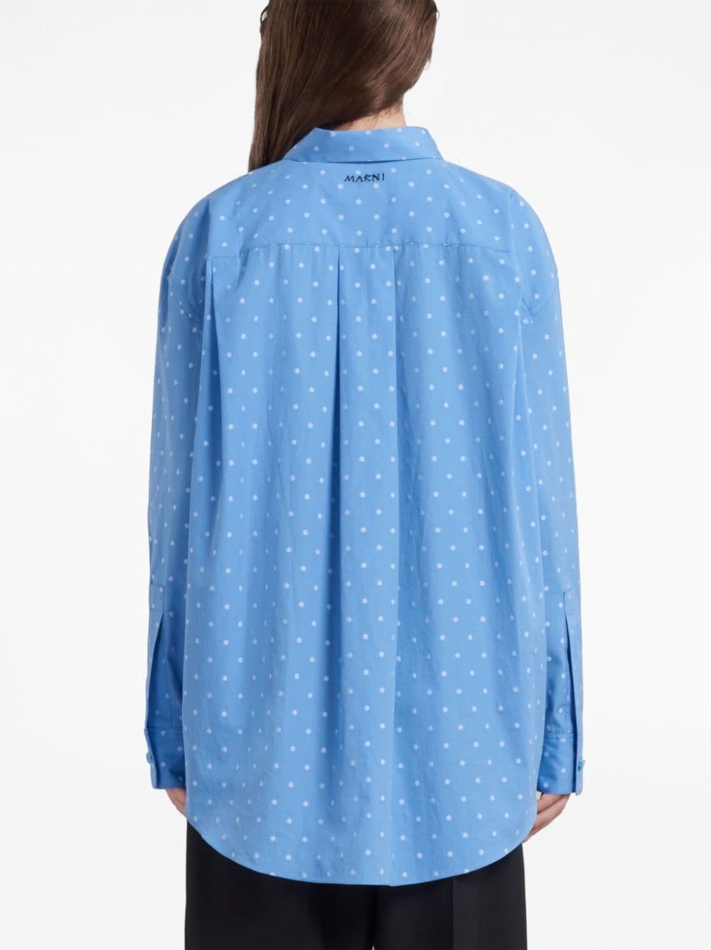 polka-dot cotton shirt - 3