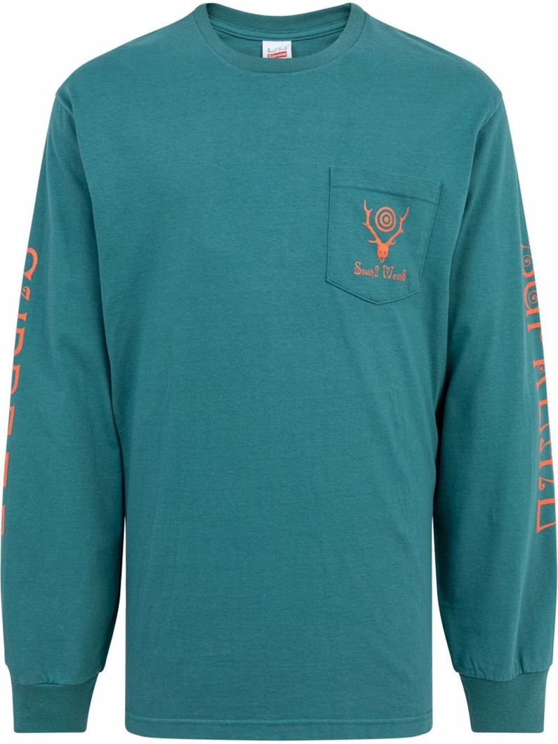 x SOUTH2 WEST8 logo-print sweatshirt 1