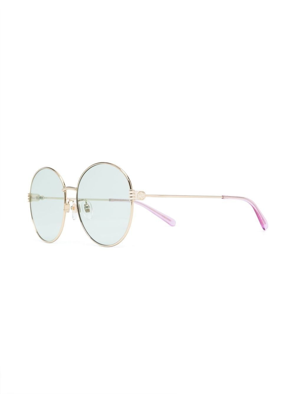 polished round-frame sunglasses - 2