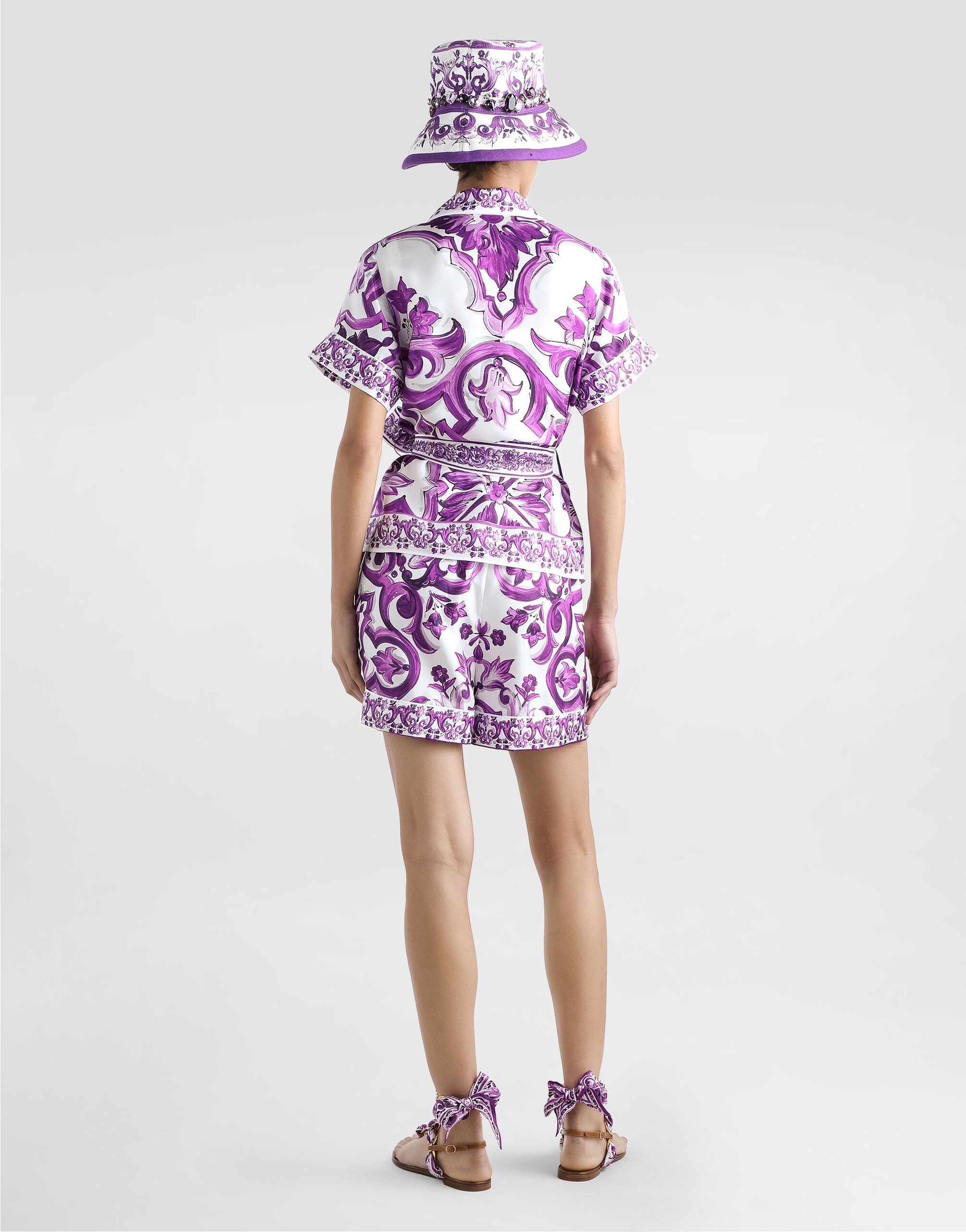 Majolica-print twill vanity shirt - 3