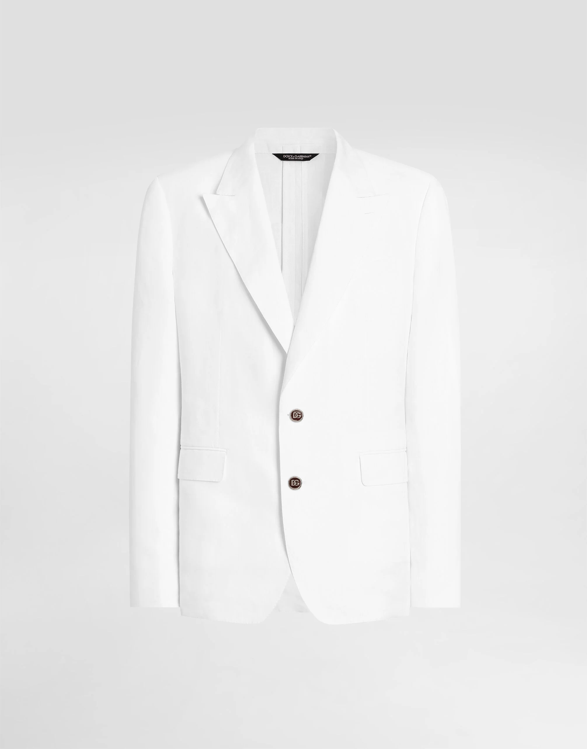 Sicilia light single-breasted linen jacket - 1
